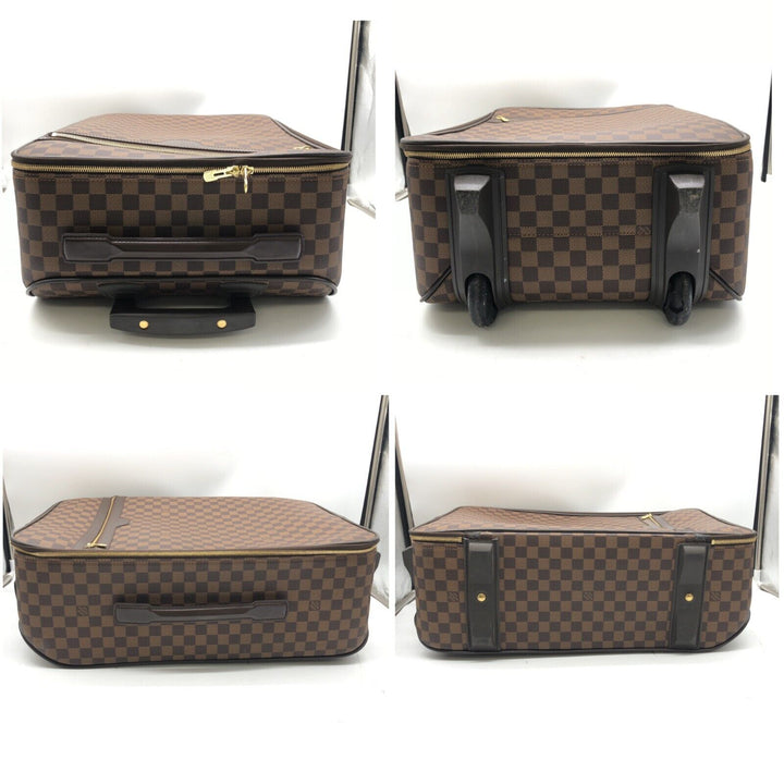 NEW ARRIVAL Louis Vuitton Damier Ebene Pegase 55 Rolling Suitcase