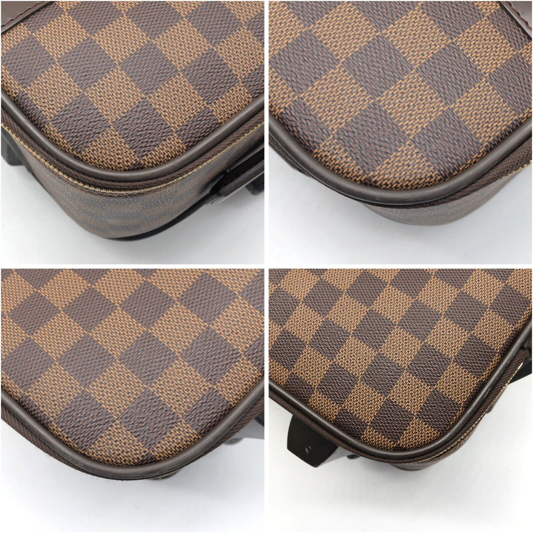 NEW ARRIVAL Louis Vuitton Damier Ebene Pegase 55 Rolling Suitcase