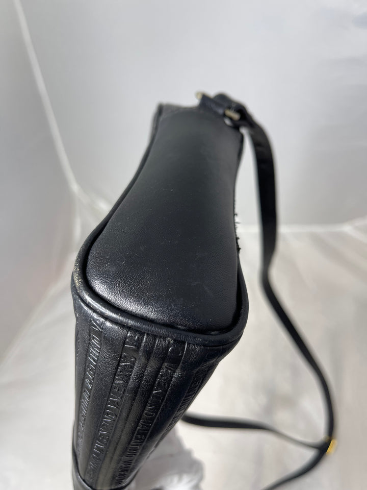 Valentino medium size black leather crossbody