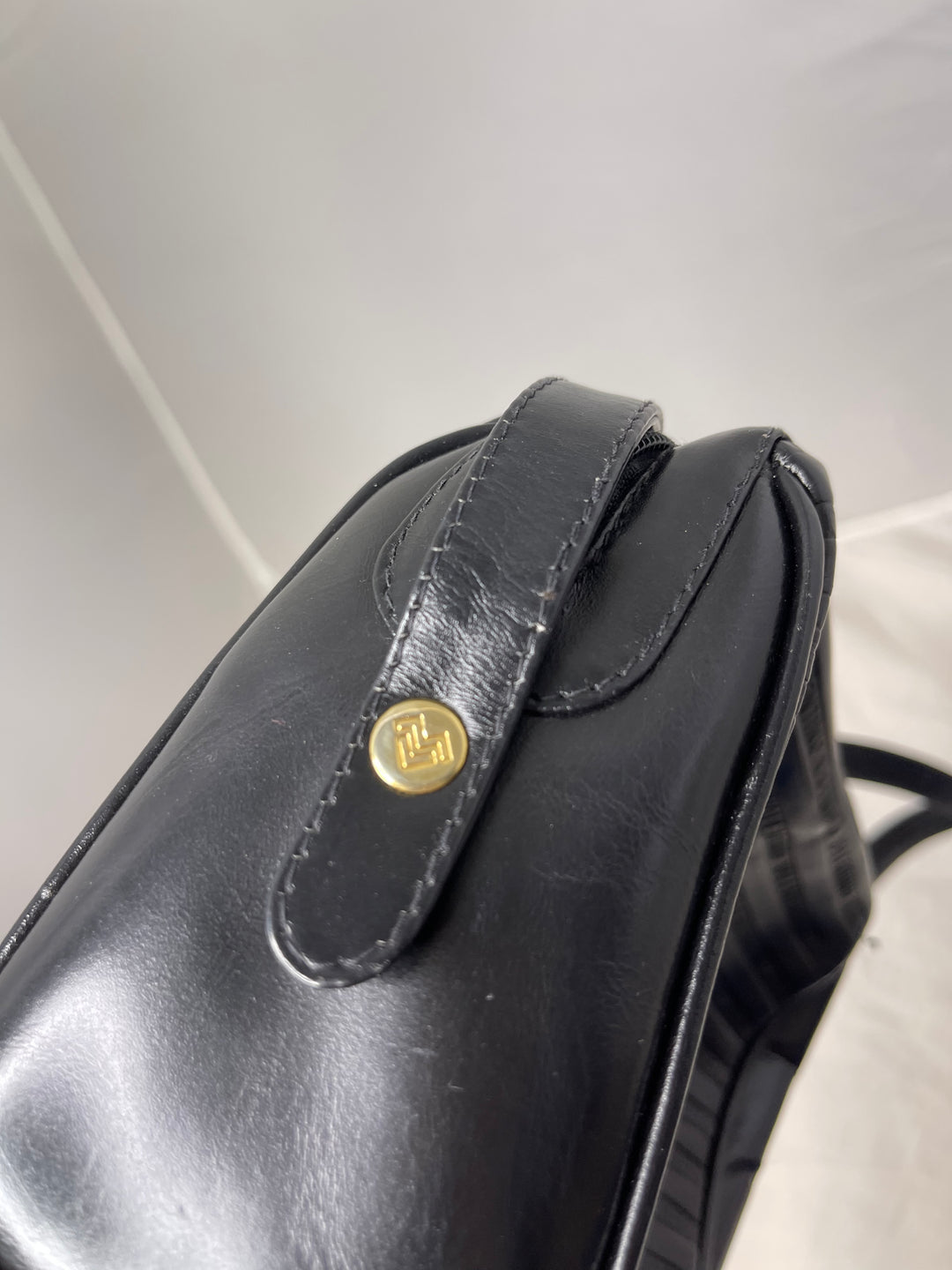Valentino black leather small crossbody