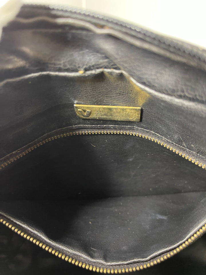 Valentino medium size black leather crossbody
