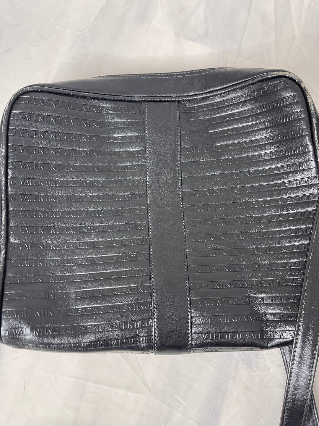 Valentino medium size black leather crossbody