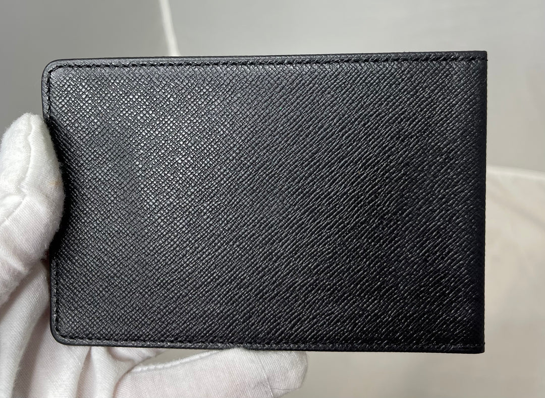 Louis Vuitton Brown Taiga Leather Card Holder ID Wallet case