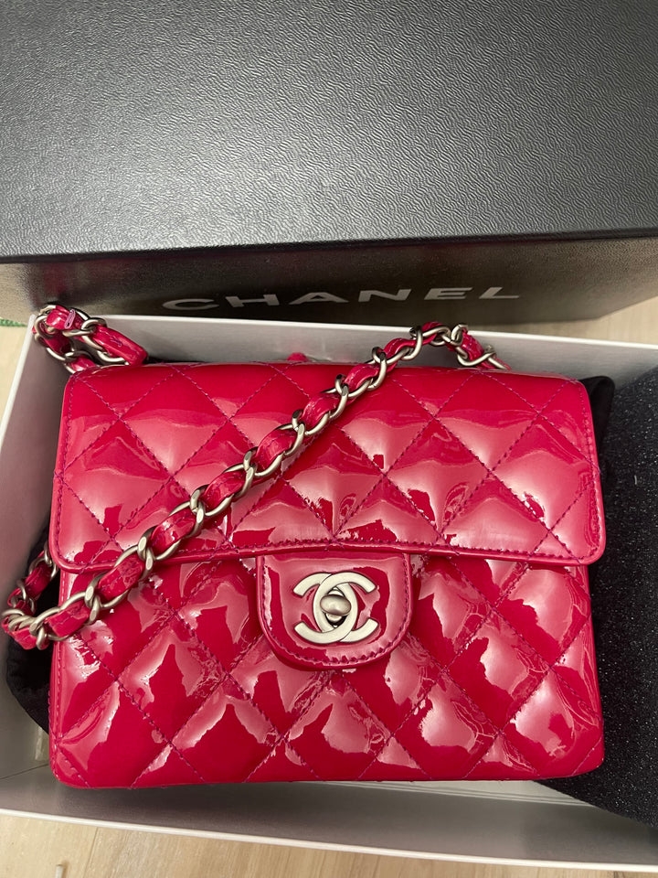 Chanel Fuchsia Mini Classic Bag