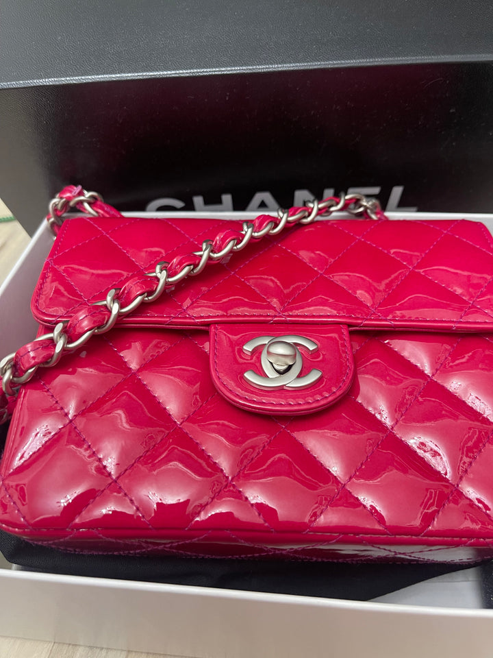 Chanel Fuchsia Mini Classic Bag