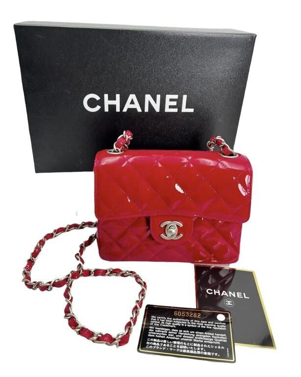 Chanel Fuchsia Mini Classic Bag