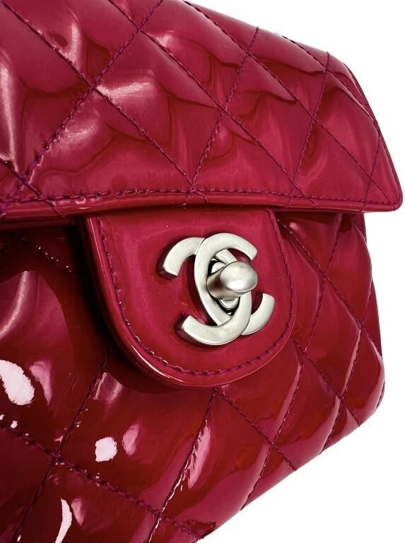 Chanel Fuchsia Mini Classic Bag