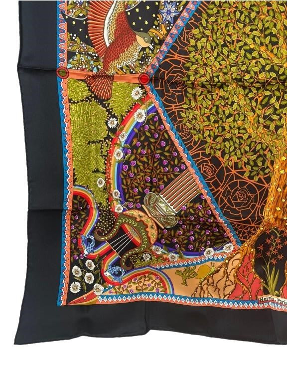 Hermes Axis Mundi Silk Scarf