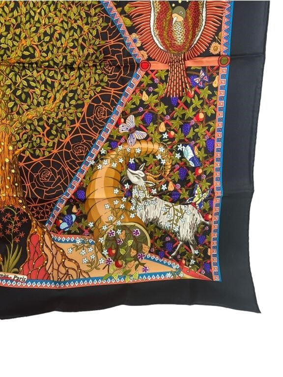 Hermes Axis Mundi Silk Scarf