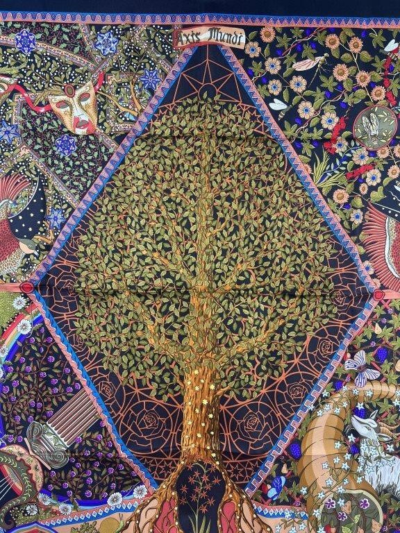 Hermes Axis Mundi Silk Scarf
