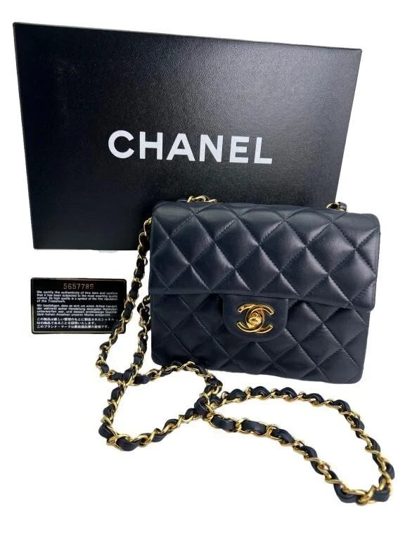 Chanel Navy Classic Flap Mini Purse – TheLuxeLouis