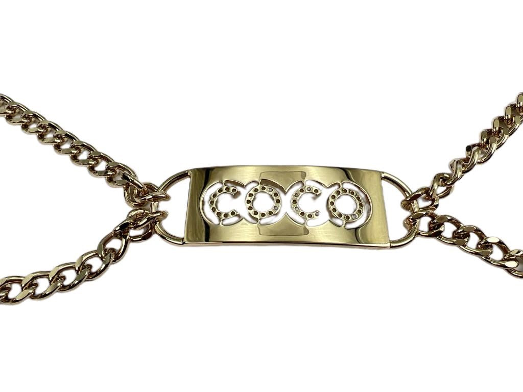 Coco Chanel Gold Tone Chain Belt
