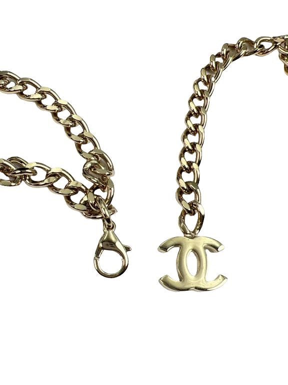 chanel crystal belt