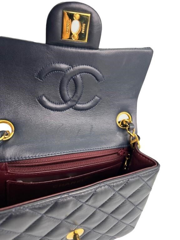 Chanel Navy Classic Flap Mini Purse – TheLuxeLouis