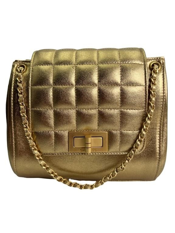 Chanel Gold Classic Accordion